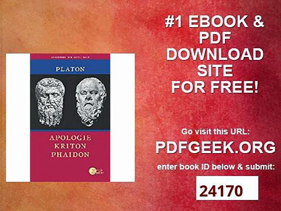 Apologie - Kriton - Phaidon (Bibliothek der Alten Welt)
