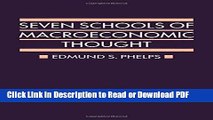Read Seven Schools of Macroeconomic Thought: The Arne Ryde Memorial Lectures (Ryde Lectures) Free