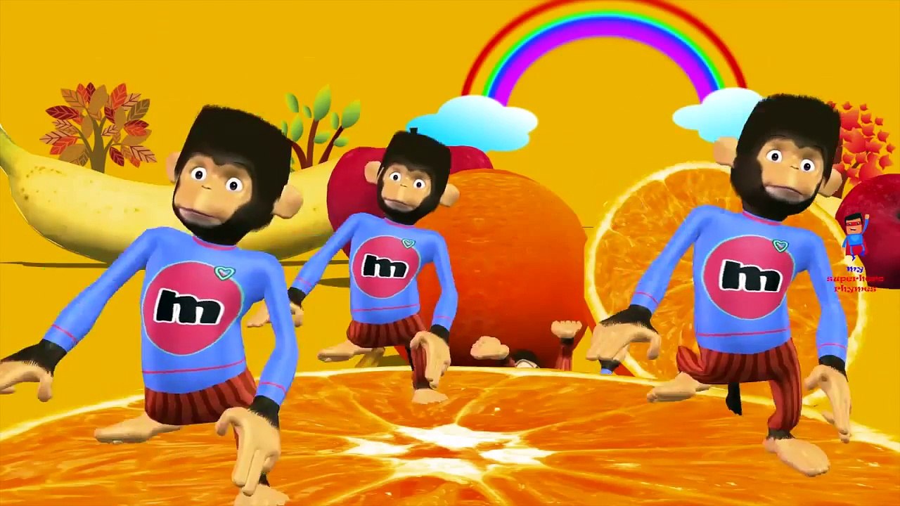 Five Little Monkeys Jumping On The Bed Children Nursery Rhymes Five Little Ducks Rhymes for Children