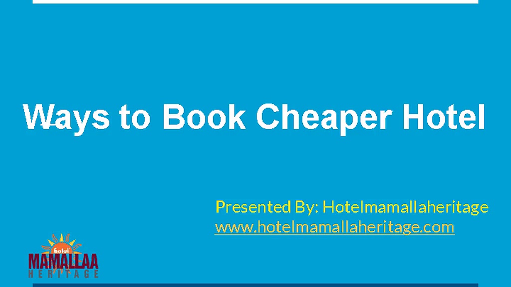 Ways to Book Cheaper Hotel