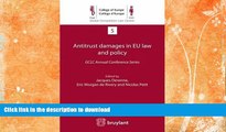 READ BOOK  Antitrust Damages in EU Law and Policy (Global Competition Law Centre) FULL ONLINE