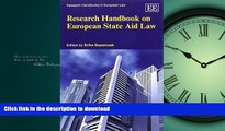 READ BOOK  Research Handbook on European State Aid Law (Research Handbooks in European Law