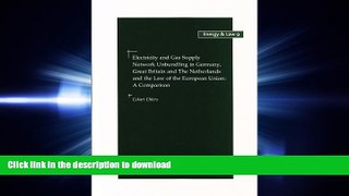 READ  Electricity and Gas Supply Network Unbundling in Germany, Great Britain and The Netherlands