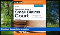 FAVORITE BOOK  Everybody s Guide to Small Claims Court (Everybody s Guide to Small Claims Court.