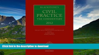 READ BOOK  Blackstone s Civil Practice: The Commentary 2012 (Blackstones Civil Practice: