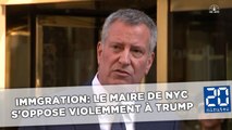 Le maire de New York s'oppose violemment à Trump sur l'immigration