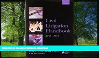 FAVORITE BOOK  Civil Litigation Handbook 2014-15 (Blackstone Legal Practice Course Guide) FULL