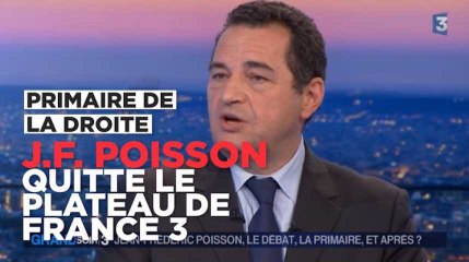 "Du buzz pas cher" : Jean-Frédéric Poisson quitte le plateau de France 3