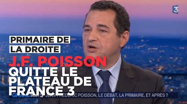 Du buzz pas cher : Jean-Frédéric Poisson quitte le plateau de France 3