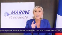 Marine Le Pen dévoile le nouveau logo et slogan du FN