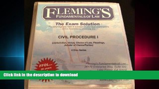 READ BOOK  Fleming s Fundamentals of Law Civil Procedure I FULL ONLINE