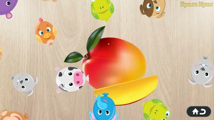 Kids Learning Fruits and Vegetables names for Kids - English