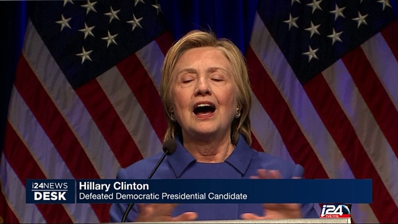 Defeated candidate Clinton : 'Fight for our values'