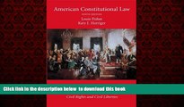 Best books  American Constitutional Law, Volume Two: Constitutional Rights: Civil Rights and Civil