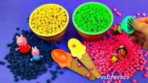 Learn Colors with Play Doh Dippin Dots Surprise Toys for Children Peppa Pig Dora Thomas Minions part2
