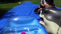 Giant Slip N Slide Party 'Toy Freaks Family Fails' Victoria Annabelle Freak part3