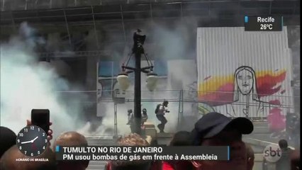 Assembleia do Rio analisa pacote de medidas em meio a protestos