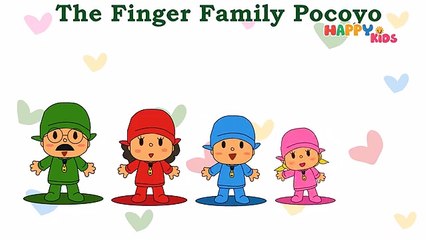 Pocoyo Finger Family Song Nursery Rhyme From HappyKids