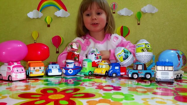 РОБОКАР ПОЛИ ИГРУШКИ Видео про машинки Робокар Поли Kinder for kids Дед Мороз