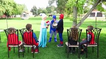 Spiderman Frozen Elsas Dream Wedding Love Disaster vs Joker Superman Supergirl Superhero Video