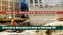 Read An Introduction to Real Estate Finance Book Online