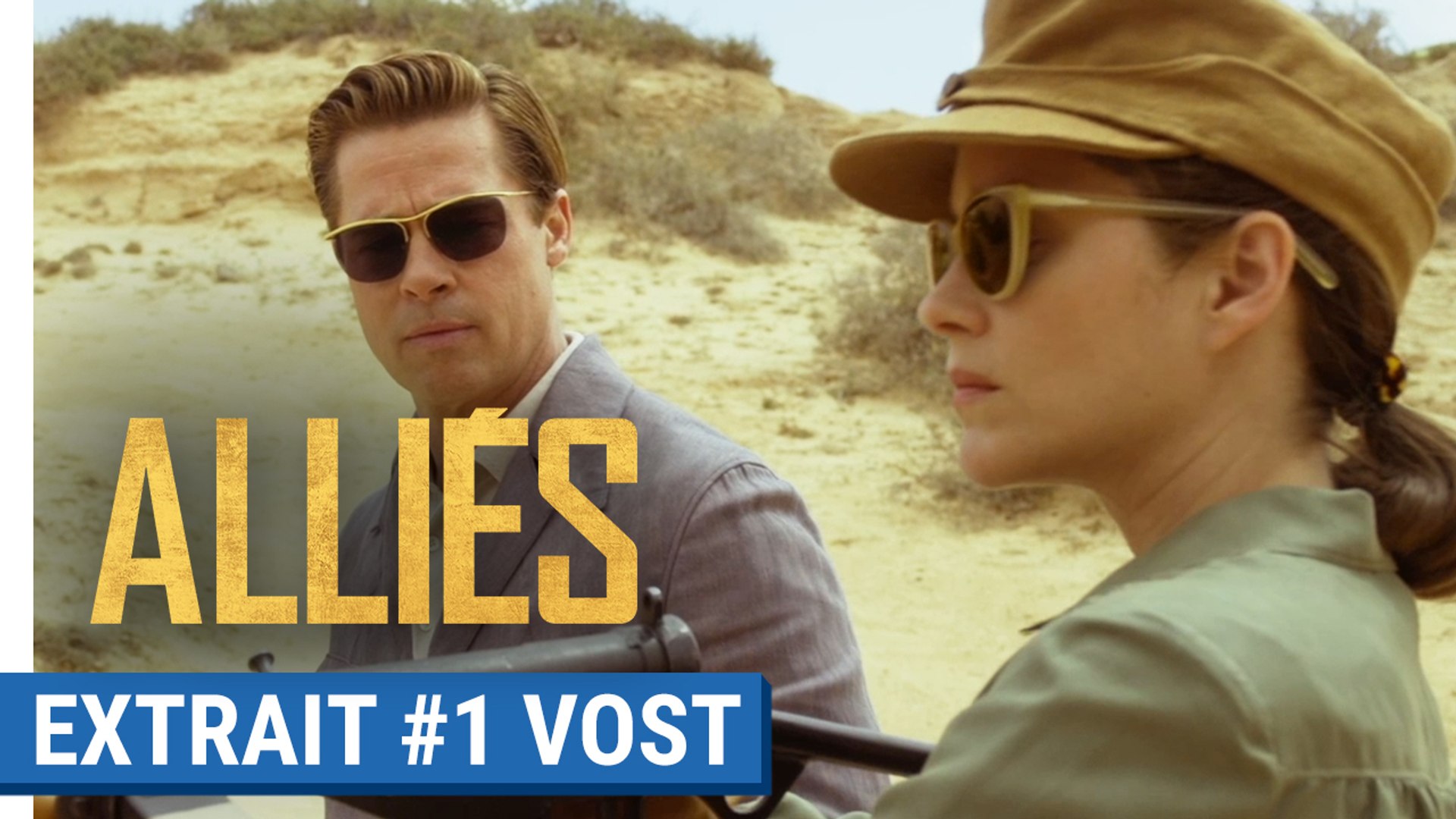 ALLIÉS - Extrait #1 : Entraînement au tir avec Brad Pitt & Marion Cotillard  (VOST) - Vidéo Dailymotion