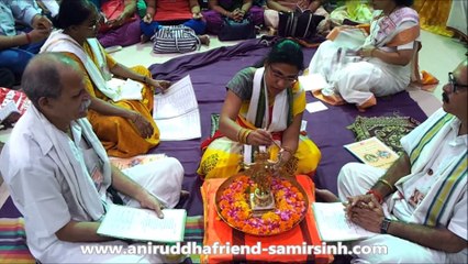 Aniruddha Bapu - Shree Rudrabhishek seva at Shree Aniruddha Gurukeshetram - 17 October 2016