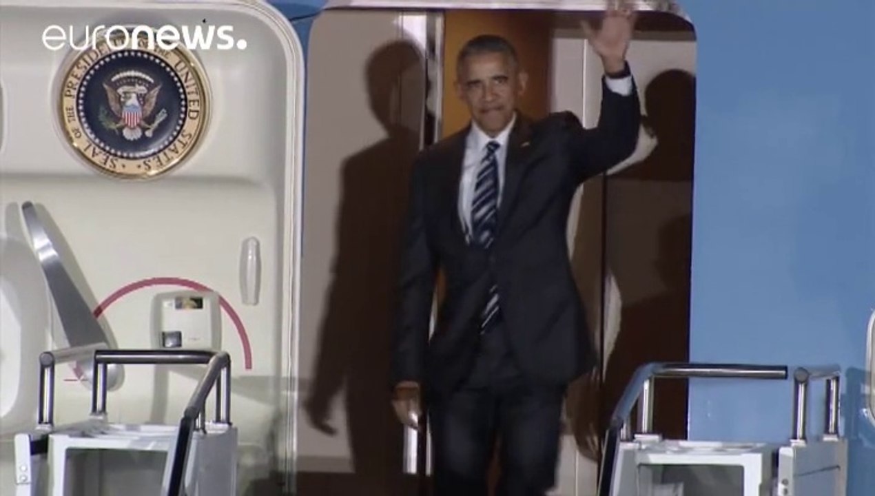 Barack Obama est arrivé à Berlin pour son dernier voyage en Europe en tant que Président