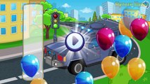 Cars and Trucks - Street Vehicles videos for kids - Puzzle Cars for Kids : Police Car