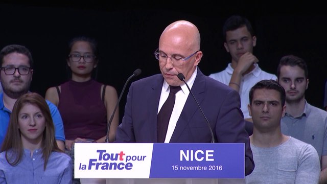 Discours d'Eric Ciotti au meeting de Nicolas Sarkozy à Nice