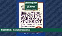 READ BOOK  How to Write a Winning Personal Statement 3rd ed (How to Write a Winning Personal