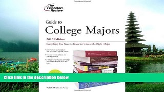 Choose Book Guide to College Majors, 2010 Edition (College Admissions Guides)