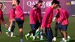 FC Barcelona training session: Seven more internationals return
