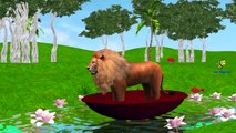 Lion Cartoons Twinkle Twinkle Little Star | Finger Family | Row Row Row Your Boat Nursery Rhymes