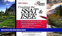 Fresh eBook Cracking the SSAT   ISEE, 2003 Edition (Test Prep)