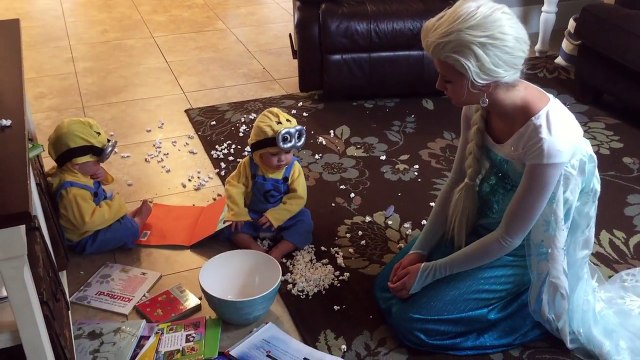 Elsa finds LOST Minons! Elsa dress ruined Ketchup compilation Superhero Movie in Real Life