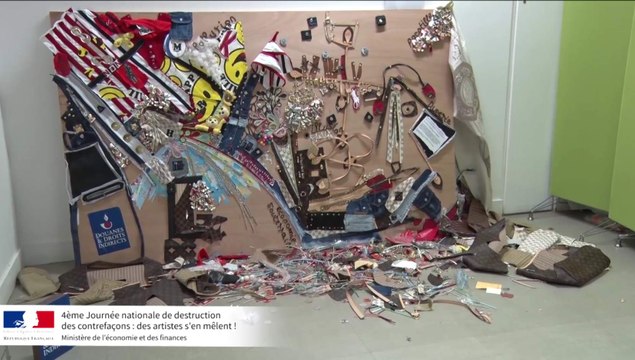 Destruction de contrefaçons : des artistes s'en mêlent !