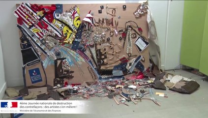 Destruction de contrefaçons : des artistes s'en mêlent !