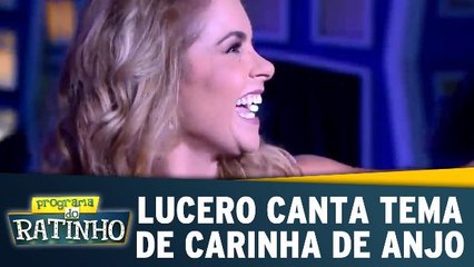 Lucero canta tema de Carinha de Anjo