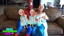 PREGNANT FROZEN ELSA VS SPIDERMAN DELIVERS BABY ELSA TRIPLETS w/ DOCTOR SPIDEY Funny Superhero
