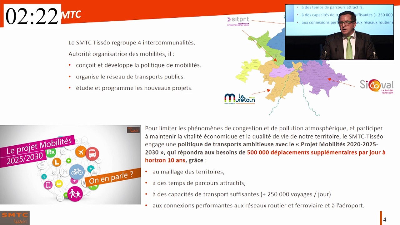 Présentation du projet de la 3e ligne de métro par le SMTC Tisséo
