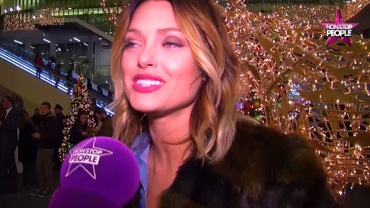 Caroline Receveur rayonnante pour illuminer le sapin du Forum des Halles (Vidéo)