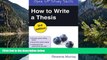 Books to Read  How to Write a Thesis (Open Up Study Skills)  BOOOK ONLINE