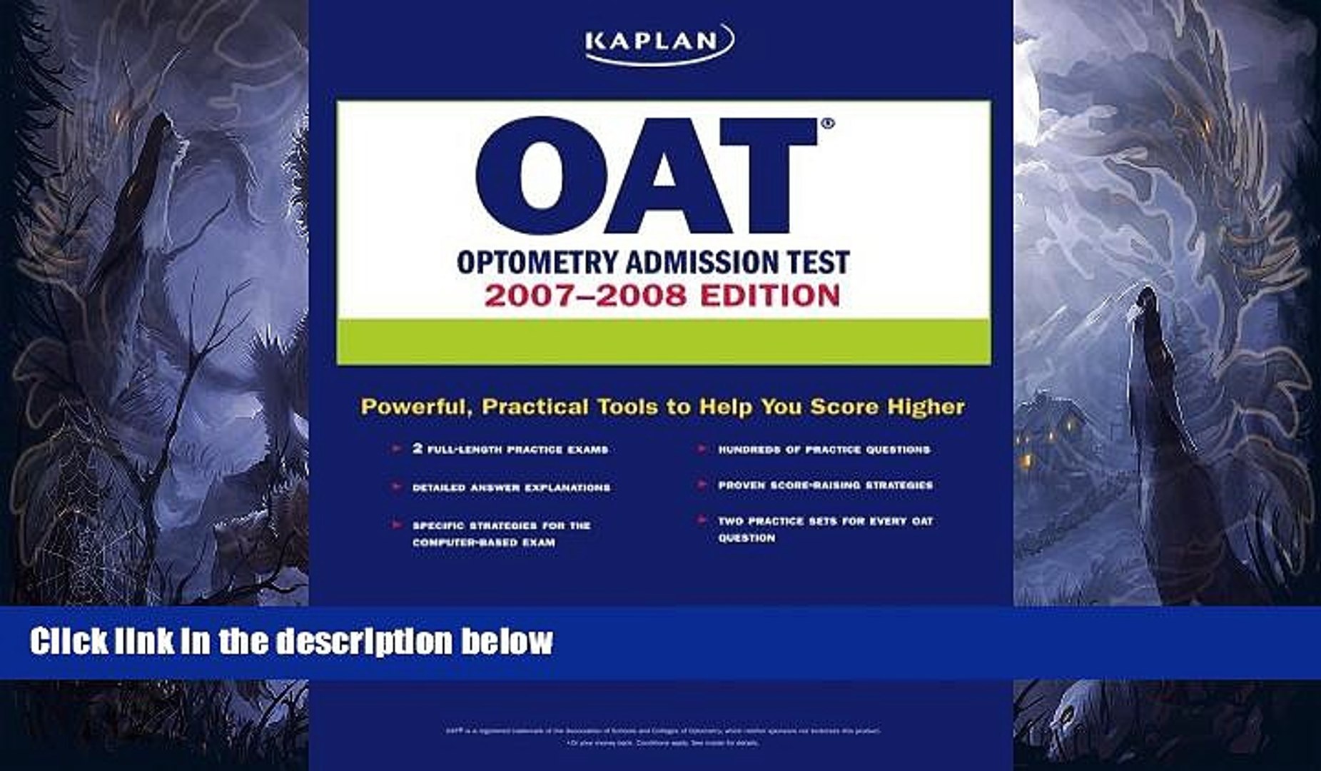 FREE PDF Kaplan OAT, 2007-2008 Edition: Optometry Admission Test BOOK  ONLINE - video Dailymotion