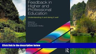 Big Deals  Feedback in Higher and Professional Education: Understanding it and doing it well  READ