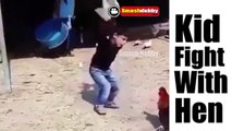 Funny Kid Fighting with Hen Indian Funny Videos - Latest Comedy Compilation