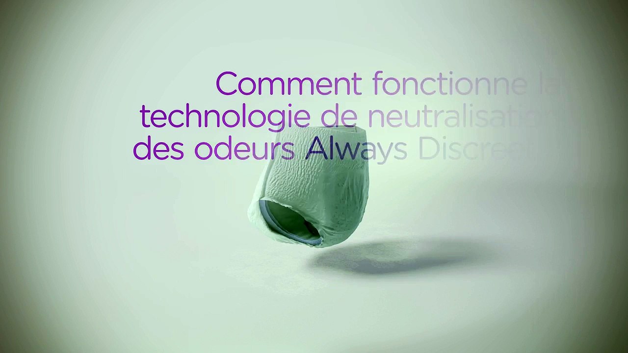 Découvrez la technologie de neutralisation des odeurs des culottes Always Discreet