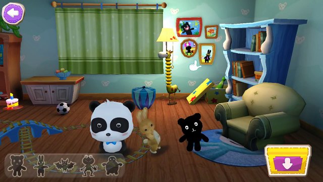 маленький малыш панда ложиться спатьиграем в игрушки # 2 мультик игруша от кота ТОМА