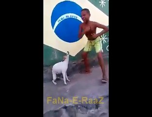 Boy & Dog in Dance  By FaNa-E-RaaZ