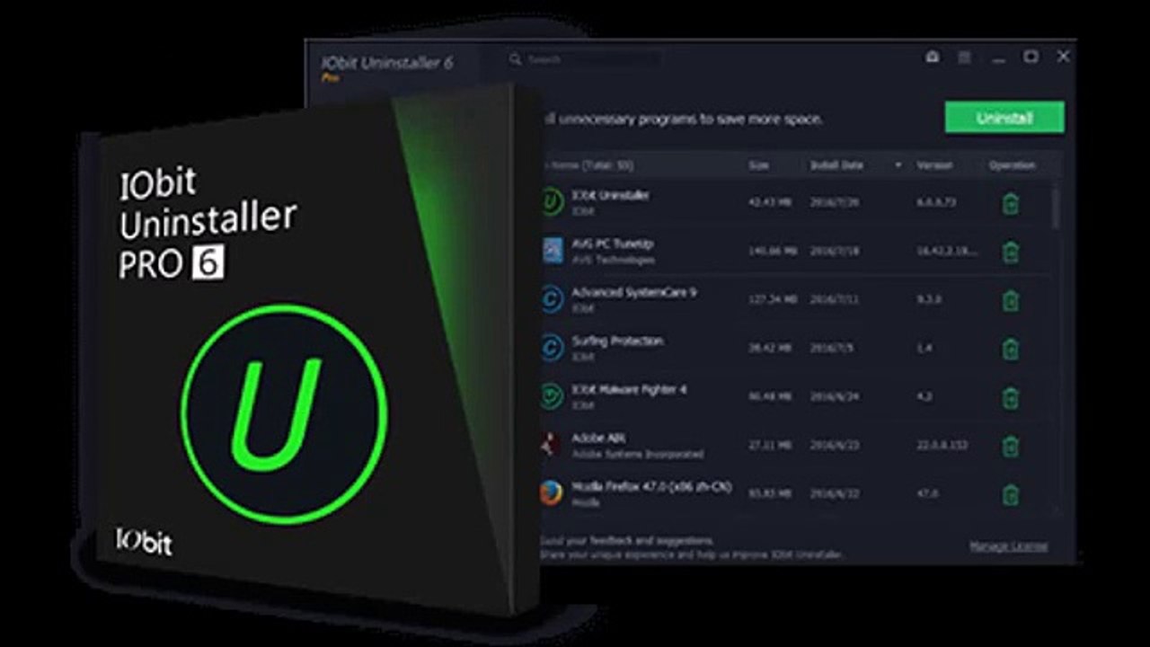 IObit Uninstaller Pro 6.0.2.156 License Key ( FREE Download )